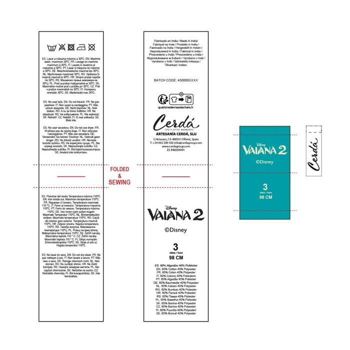 Sweat-shirt à capuche fille Stitch Moana Beige Sweat-shirt à capuche fille Stitch Moana Beige