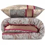 Parure de lit 2 pièces - Housse de couette 240x220 cm + 2 taies d'oreiller 60x60 cm - Coton/polyester (65/35) - Gris