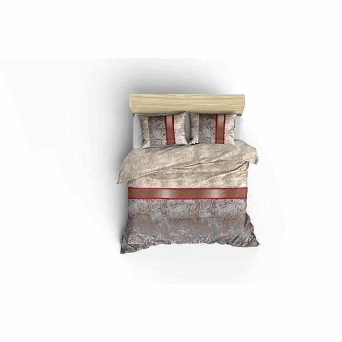 BigBuy Home Parure de couette King Size 3 pièces - Gris, 220 x 240 cm BigBuy Home Parure de couette King Size 3 pièces - Gris, 220 x 240 cm