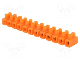 PAWBOL Barrette de jonction d'alimentation orange 41A 400V 6mm2