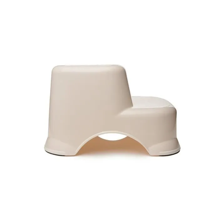 Thermobaby - Marchepied double réglable pour enfant dès 18 mois, antidérapant et portable - Support jusqu'à 150 kg - Coloris Mocha et Sea Salt