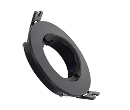 Aro Foco Downlight 1xGU10 Policarbonato Circular Negro