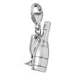 Ti Sento Pendentif Argenté Bouteille et Coupe 8119SI