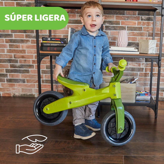 Chicco Draisienne Évolutive Éco Plus Vert - 80% Plastique Recyclé, Sans Pneu Crevable, pour Enfants de 18 Mois à 3 Ans - 00011055000000