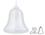 Innspiro Pack de 12 cloches en plastique transparent de 10 cm