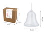 Innspiro Pack de 12 cloches en plastique transparent de 10 cm