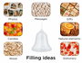 Innspiro Pack de 12 cloches en plastique transparent de 10 cm