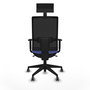 Chaise de Bureau avec Appui-tête Piqueras y Crespo 1D066G1 Bleu clair