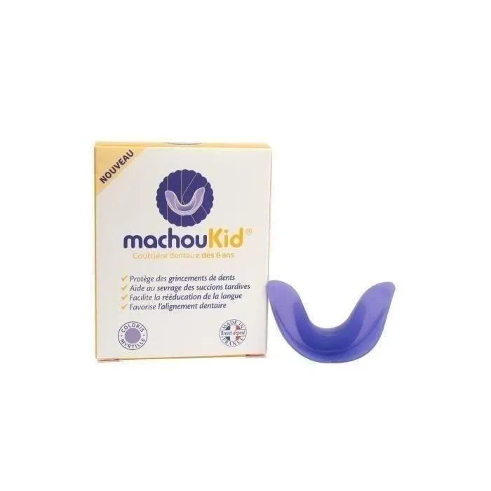 Machouyou Gouttière dentaire MACHOUKID - Aide au sevrage des succions tardives, protection contre les grincements de dents, rééducation de la langue et alignement dentaire Machouyou Gouttière dentaire MACHOUKID - Aide au sevrage des succions tardives, protection contre les grincements de dents, rééducation de la langue et alignement dentaire