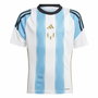 T-shirt de foot Adidas Messi Training Bleu Blanc