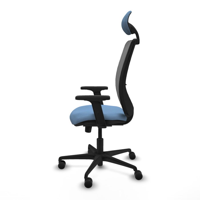 PIQUERAS Y CRESPO Chaise Zulema Synchro Bleu ciel et Gris avec Appui-tête et Accoudoirs 2D PIQUERAS Y CRESPO Chaise Zulema Synchro Bleu ciel et Gris avec Appui-tête et Accoudoirs 2D