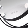 SUN-KRS Miroir de maquillage éclairé LED 4200K Noir 48x43Cm