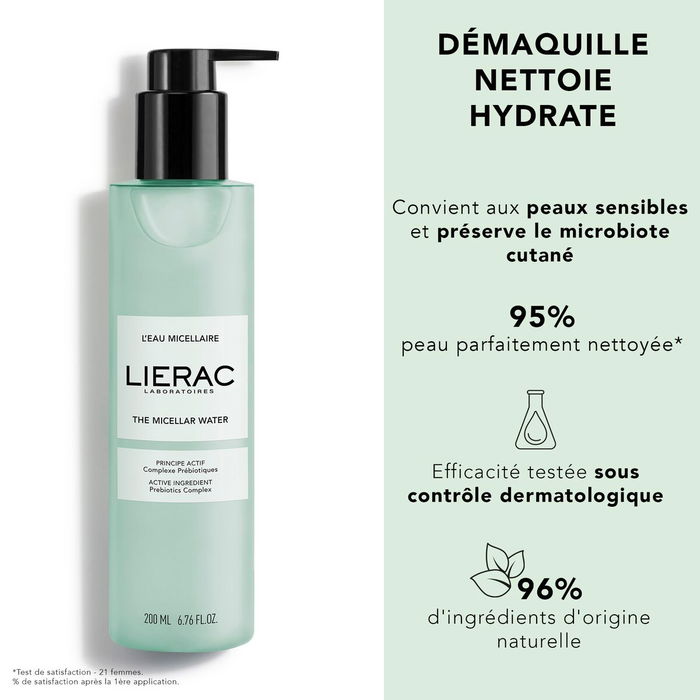 Démaquillant visage Lierac L'Eau Micellaire 50 ml