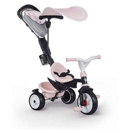 Smoby Triciclo baby drive confort rosa - Tricycle évolutif pour bébé à partir de 10 mois (101x68x52 cm)