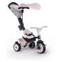 Smoby Triciclo baby drive confort rosa - Tricycle évolutif pour bébé à partir de 10 mois (101x68x52 cm)