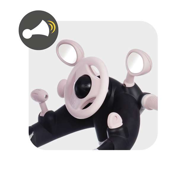 Smoby Triciclo baby drive confort rosa - Tricycle évolutif pour bébé à partir de 10 mois (101x68x52 cm)