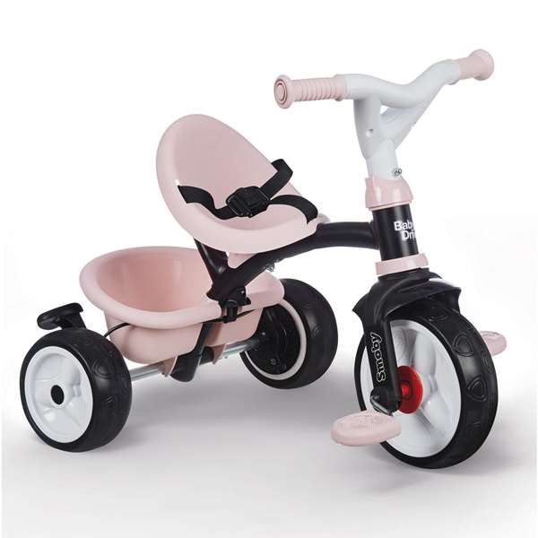 Smoby Triciclo baby drive confort rosa - Tricycle évolutif pour bébé à partir de 10 mois (101x68x52 cm)