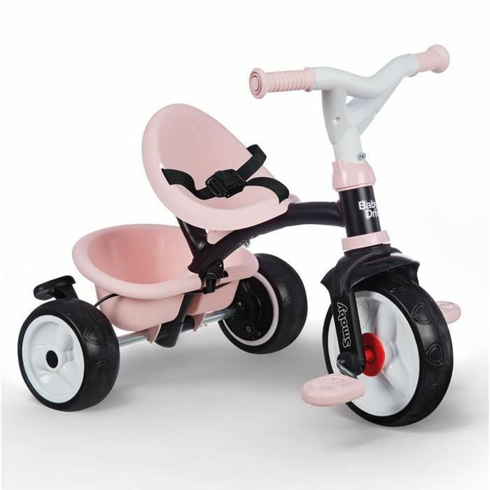 Smoby Baby Driver Plus Tricycle Évolutif Rose