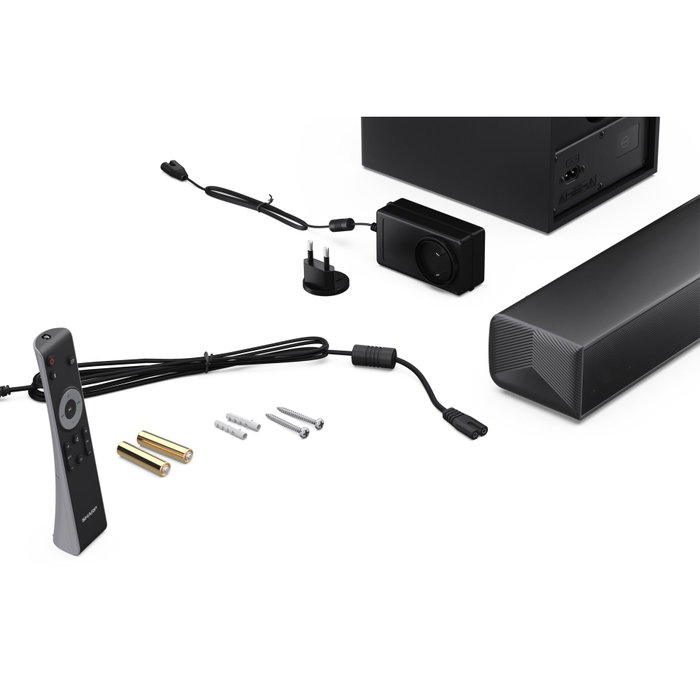 Sharp HT-SBW121 Barre de son noire avec caisson de basses sans fil