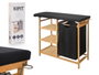 Kipit Planchero en Bambou avec Tiroirs Noir 89 x 125 x 34 cm