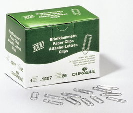 Durable Trombones 26 mm zingués, paquet de 1000