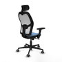 Piqueras y Crespo Chaise de Bureau Jorquera 3D036G2 Bleu ciel