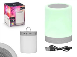 ARTE REGAL Enceinte Tactile RGB Blanc Gris 12x9,5 cm (Set de 12)
