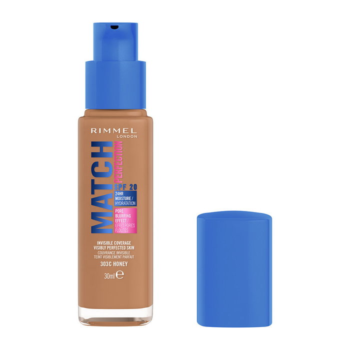 Rimmel London Match Perfection Fond de teint n° 303 - Miel 30 ml Rimmel London Match Perfection Fond de teint n° 303 - Miel 30 ml