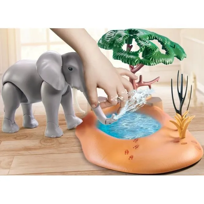 PLAYMOBIL 71294 Explorateurs avec animaux de la savane Wiltopia - 2 personnages, éléphant et accessoires - Jouet durable dès 4 ans