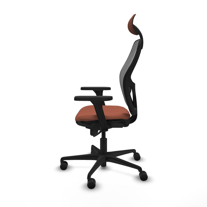 Piqueras y Crespo Chaise de Bureau avec Appui-tête Jorquera 3D036N1 Marron Gris