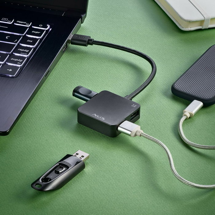 Hub USB NGS IHUB3.0TINY Noir