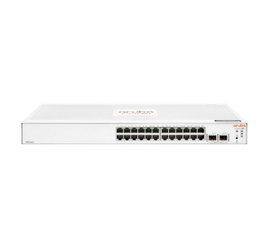 Hewlett Packard Enterprise Aruba Instant On 1830 24G 2SFP, Commutateur réseau 24 ports Gigabit avec 2 ports SFP et PoE, pour PME
