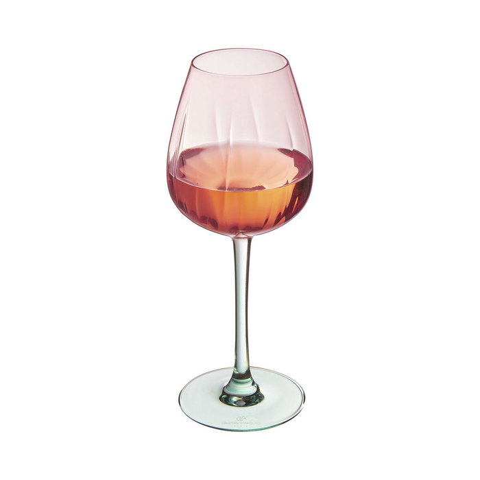 Cristal d’Arques Paris Swirly Spring Rose verre de vin Rose 470 ml (Lot de 4) Cristal d’Arques Paris Swirly Spring Rose verre de vin Rose 470 ml (Lot de 4)