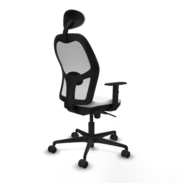 Piqueras y Crespo Chaise de Bureau Jorquera Blanche avec Appui-tête