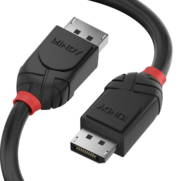 Lindy Câble DisplayPort 1.2 Black Line Noir 0,5m