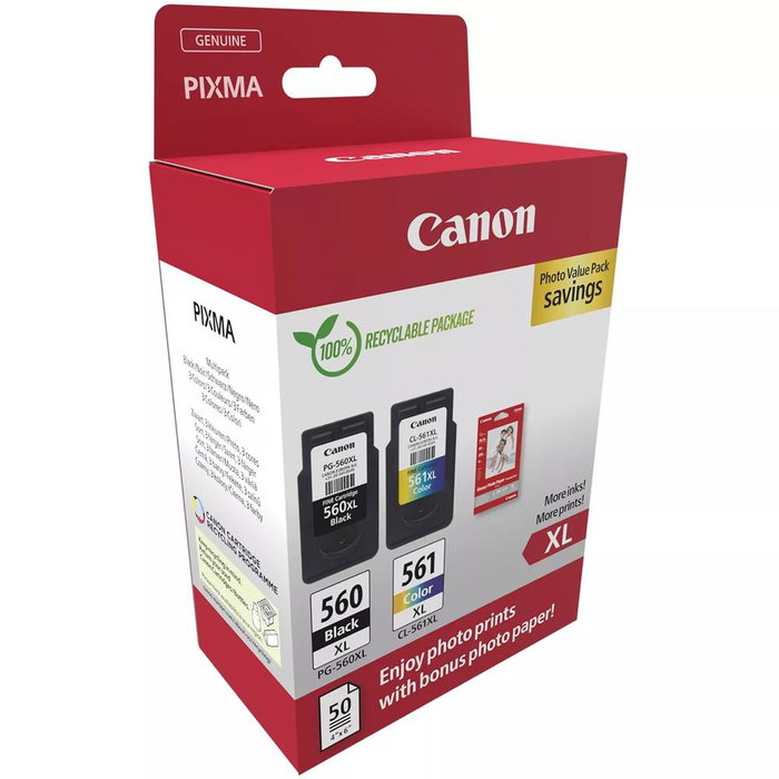 Canon PG-560XL/CL-561XL Photo Value Pack avec papier photo