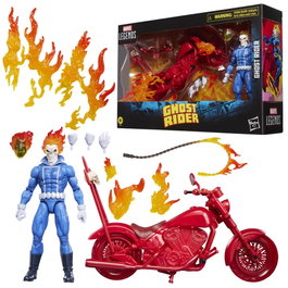 Hasbro Marvel Legends Ghost Rider Johnny Blaze avec Moto 15 cm