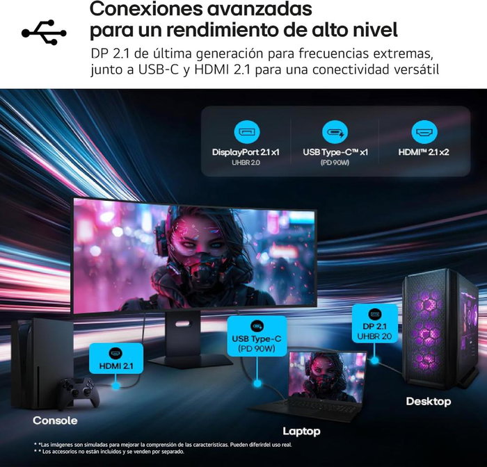 LG UltraGear 39GX950B-B.AEU 38,6 pouces 5K2K 165 Hz Curvé LG UltraGear 39GX950B-B.AEU 38,6 pouces 5K2K 165 Hz Curvé