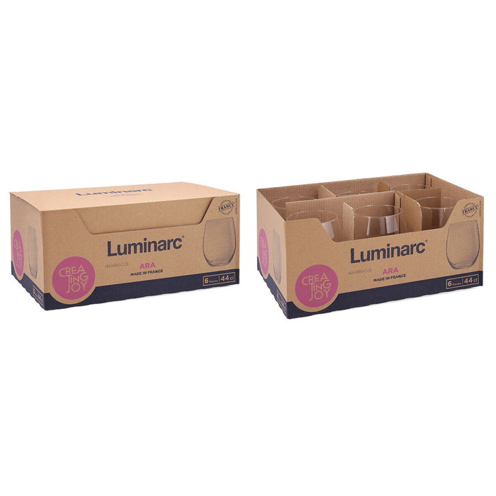Verre Luminarc Ara Transparent verre 440 ml (6 Unités)