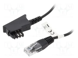 GOOBAY Câble téléphonique RJ45 vers TAE F, 1m, noir