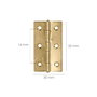 WOLFPACK LINEA PROFESIONAL Charnière 5005 en laiton 2-1/4 pouces