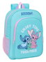 Safta Mochila adapt.carro Stitch, sac à dos adapté à la poussette 33 x 42 x 14 cm, pour enfants à partir de 3 ans