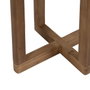 BigBuy Home Table d'appoint Naturel Verre trempé Bois d'épicéa