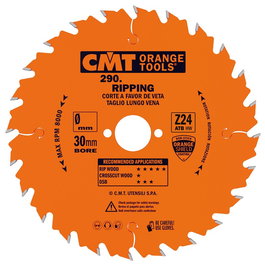 CMT 216-30-2,8 (Z-24) - Lame de scie circulaire diamètre 216 mm pour coupe transversale et dans le fil du bois, bois tendre et dur