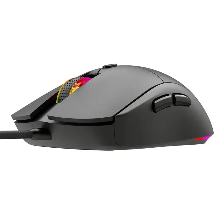 Yenkee Reaper YMS 300BK - Souris gaming pour PC avec 6 boutons, capteur 7200 DPI, connexion USB, design léger et ergonomique