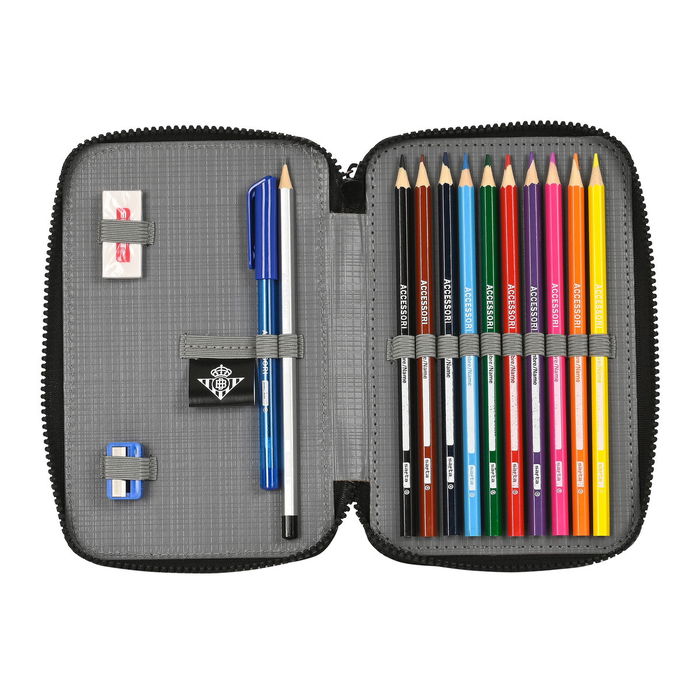 Plumier double Real Betis Balompié Noir Citron 12.5 x 19.5 x 4 cm (28 Pièces) Plumier double Real Betis Balompié Noir Citron 12.5 x 19.5 x 4 cm (28 Pièces)