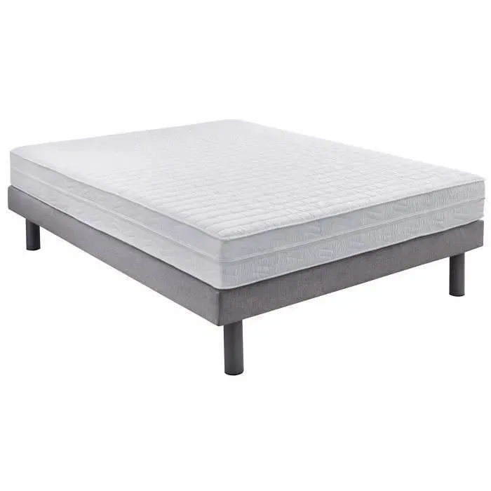 Dormipur Matelas V980 Ferme en Mousse Mémoire de Forme, 140x190 cm - 20 cm d'Épaisseur, Microfibres Déhoussables et Lavables, Face Été/Hiver