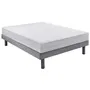 Dormipur Matelas V980 Ferme en Mousse Mémoire de Forme, 140x190 cm - 20 cm d'Épaisseur, Microfibres Déhoussables et Lavables, Face Été/Hiver