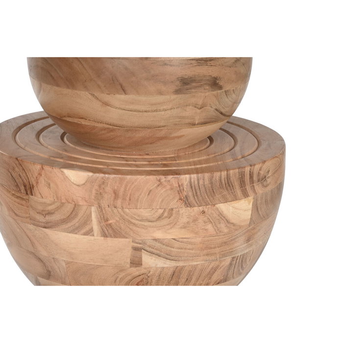 Table de Salle à Manger Home ESPRIT Marron Naturel Acacia 115 x 115 x 76 cm Table de Salle à Manger Home ESPRIT Marron Naturel Acacia 115 x 115 x 76 cm