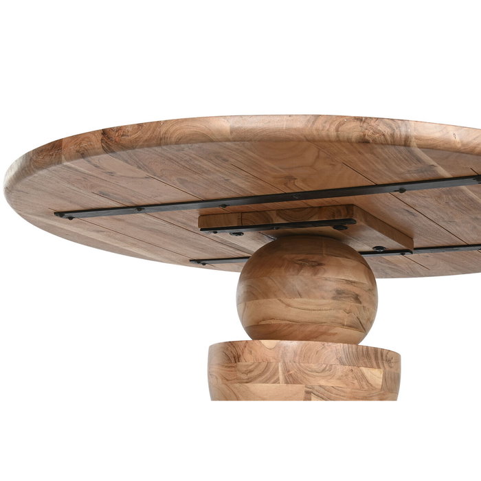 Table de Salle à Manger Home ESPRIT Marron Naturel Acacia 115 x 115 x 76 cm Table de Salle à Manger Home ESPRIT Marron Naturel Acacia 115 x 115 x 76 cm